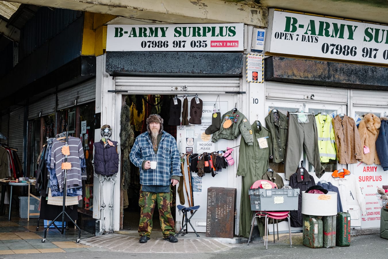 B-Army Surplus shopfront, Morecambe